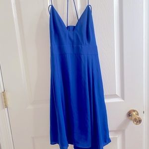 Royal blue express mini dress